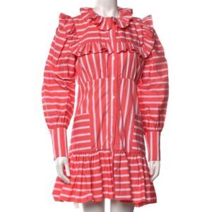 Thierry Colson Zelda Short Mini Dress in Coral NWT Sz. S